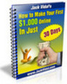 Thumbnail How To Make Your First $1000 Online In Just 30 Days 